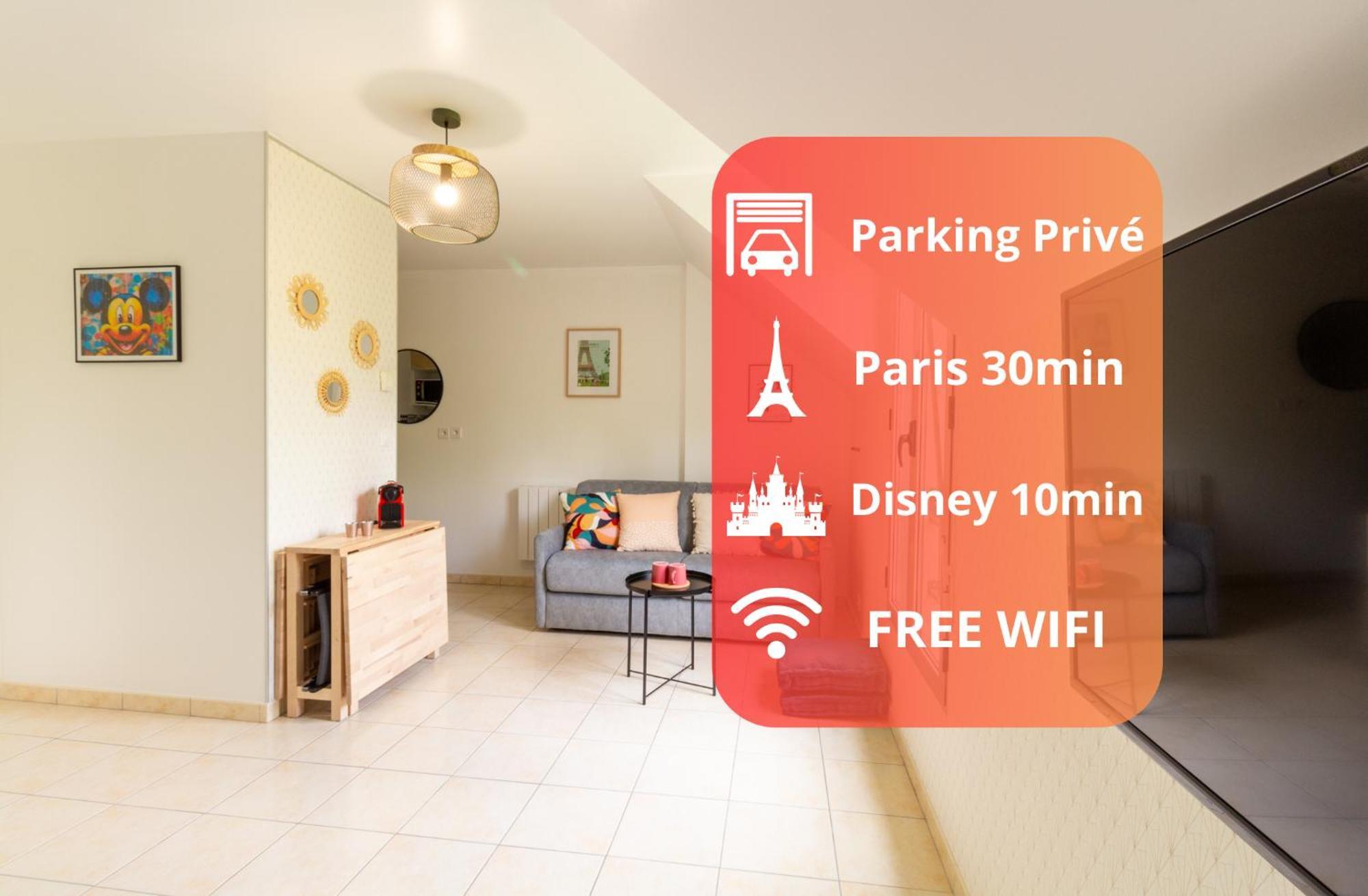 Le Bienvenue Apartment Bussy-Saint-Georges Luaran gambar